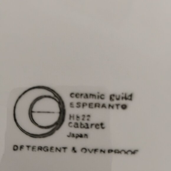 Ceramic Guild Esperanto Vintage Cabaret Pattern Large Platter/Chop Plate - Picture 4 of 4